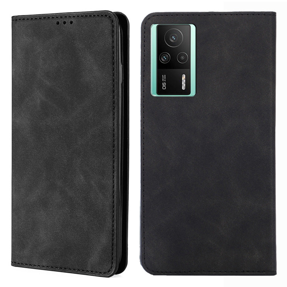 For Xiaomi Redmi K60E 5G Shockproof Case Cell Phone Cover Card Slot Stand Skin-Touch Flip Leather Phone Shell For Xiaomi Redmi K60E 5G Shockproof Case Cell Phone Cover Card Slot Stand Skin-Touch Flip Leather Phone Shell